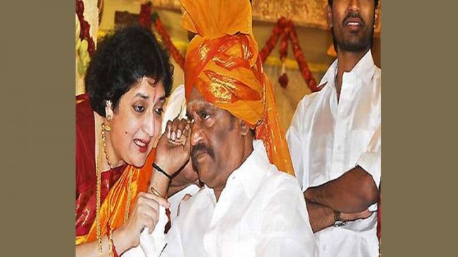 Latha Rajinikanth told media the other day that there will be an announcement of a big decision soon. Latha Rajinikanth told media the other day that there will be an announcement of a big decision soon. - Sakshi Post