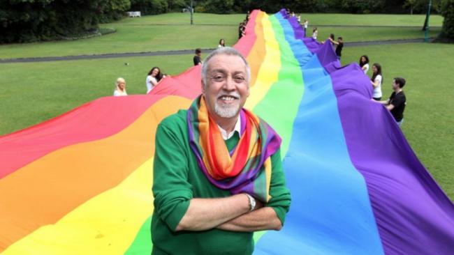 Gilbert Baker, the San-Francisco-based artist who created the rainbow flag as a symbol for the gay community. - Sakshi Post