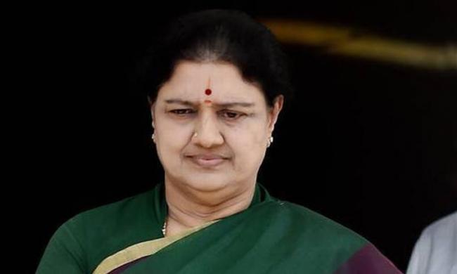AIADMK chief VK Sasikala, who was convicted by the Supreme Court in a disproportionate assets case and is now lodged in a Bengaluru jail - Sakshi Post