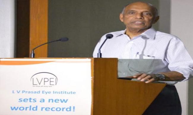 Dr.Gullapalli N Rao founder and chair man of Lv Prasad Eye Institute - Sakshi Post