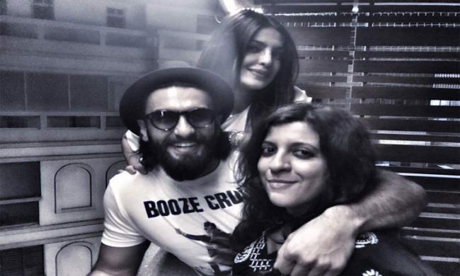 Priyanka Chopra is on a ten-day visit to India and the actress was seen spending time with filmmaker Zoya Akhtar and actor Ranveer Singh Priyanka Chopra is on a ten-day visit to India and the actress was seen spending time with filmmaker Zoya Akhtar and actor Ranveer Singh - Sakshi Post