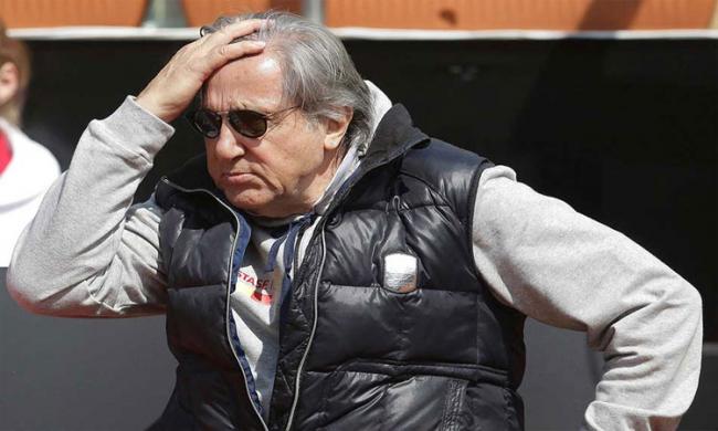 Romania’s head coach Ilie Nastase reacts while watching the FedCup Group II play-off match between Romania and Great Britain, in Constanta county, Romania - Sakshi Post