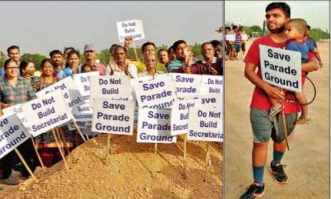 Over&amp;amp;nbsp;200 walkers carrying placards participated in a one-km walk on Sunday - Sakshi Post
