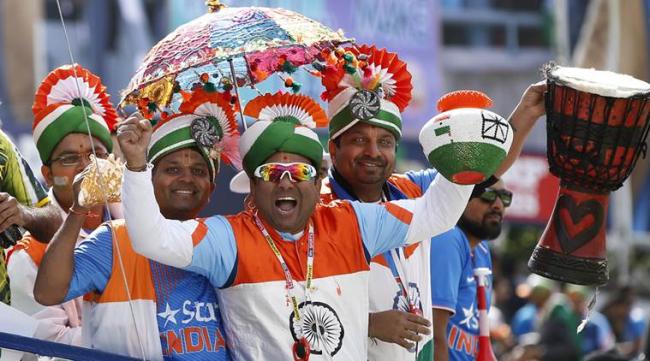 Indian fans celebrate after team posts avictory at Edgbaston on Sunday (Photo: Reuters) - Sakshi Post