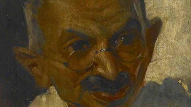 With an estimate of euro 8,000-12,000, this is one of a number of portraits done when Gandhi was visiting London for a Round Table Conference in 1931. - Sakshi Post