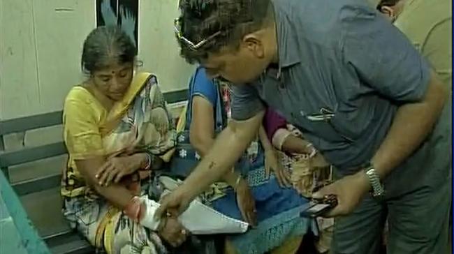 Injured Amarnath Yatra pilgrims have been admitted in a hospital in Jammu and Kashmir’s Anantnag post terror attack. - Sakshi Post