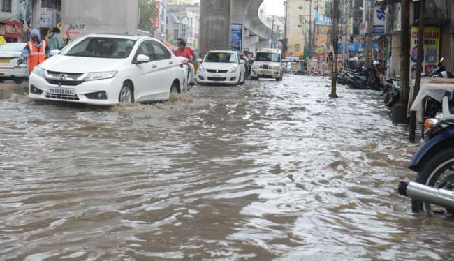 As more rains are predicted in the coming 48 hours, the denizens are bracing up for harrowing times. - Sakshi Post