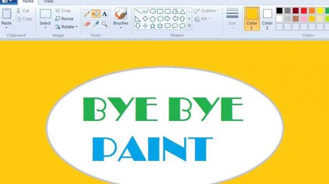 Microsoft announced the end of days for its pioneering Paint application as it focuses on software for 3-D drawing. - Sakshi Post