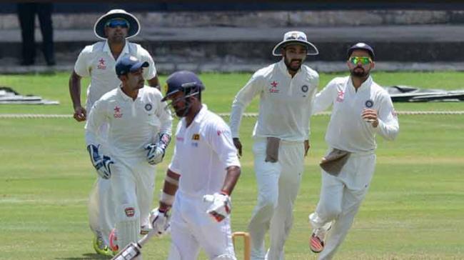 India produced a strong bowling performance to take the upper hand at tea on the third day of the opening Test at the Galle International Stadium here on Friday. - Sakshi Post