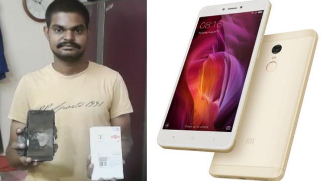 Xiaomi representatives met Bhavana Suryakiran whose RedMi Note 4 exploded in his pants’ pocket in Ravulapalem in AP last week to investigate into  cause of the blast.&amp;amp;nbsp; - Sakshi Post
