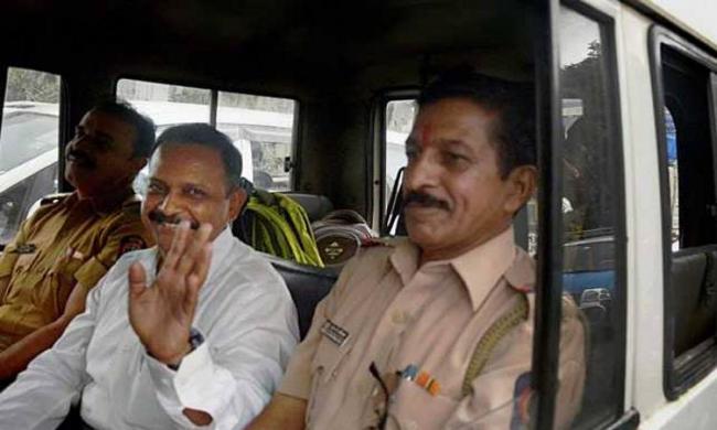 Lt. Col. Shrikant Prasad Purohit on Wednesday walked out of the Taloja prison on Wednesday - Sakshi Post