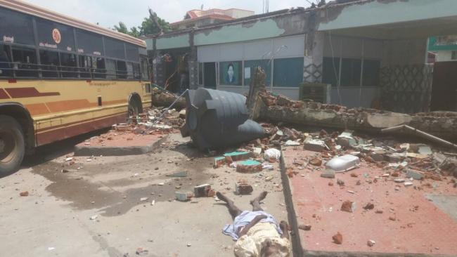 The police said there could be more casualties, as several people are still trapped under the debris - Sakshi Post