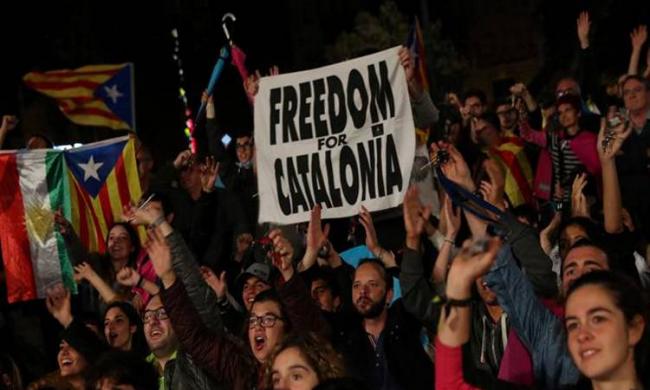 The government claims that 90 percent of voters backed independence in the banned referendum which was marred by clashes The government claims that 90 percent of voters backed independence in the banned referendum which was marred by clashes - Sakshi Post