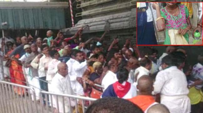 Some devotees suffered electric shock and others ran helter and skelter creating pandemonium Some devotees suffered electric shock and others ran helter and skelter creating pandemonium - Sakshi Post