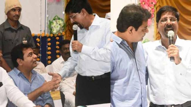 “Like Virat Kohli for Indian team, KT Rama Rao is Telangana’s Kohli,” former Indian cricketer praised the Minister. “Like Virat Kohli for Indian team, KT Rama Rao is Telangana’s Kohli,” former Indian cricketer praised the Minister. - Sakshi Post