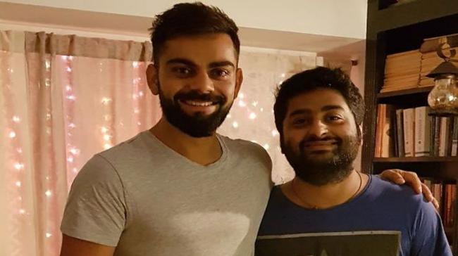Virat Kohli and Arjit Singh Virat Kohli and Arjit Singh - Sakshi Post