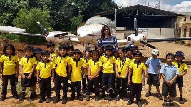 This dream chance to actually control as well as experience the movement of a plane in real time from cockpit was something immensely thrilling for them, also helping to enhance their learning to another level altogether. - Sakshi Post