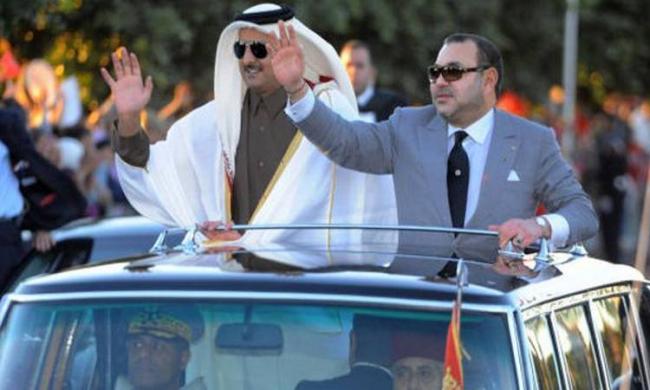 Moroccan King Mohammed VI and Qatari Emir Sheikh Tamim Bin Hamad Al Thani - Sakshi Post