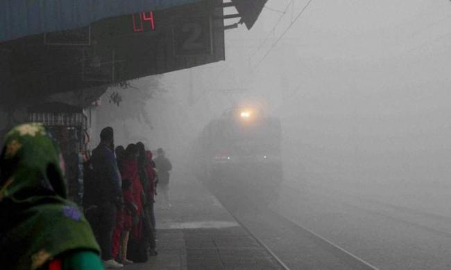 At least 69 trains were delayed, 22 rescheduled and eight trains were cancelled due to the shallow fog in northern India. - Sakshi Post