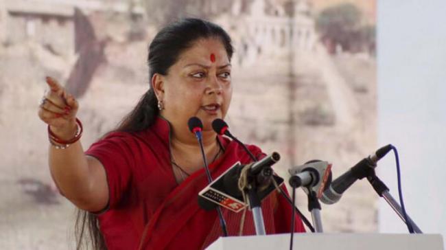 Rajasthan Chief Minister Vasundhara Raje - Sakshi Post