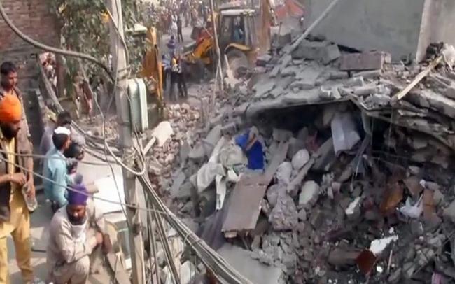 As many as 22 are feared to be trapped under the rubble, while six have been rescued so far. - Sakshi Post