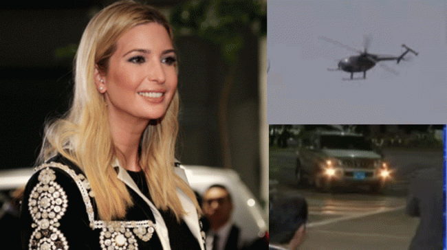US President Donald Trump’s daughter and adviser Ivanka Trump arrived in India amid tight security early on Tuesday to attend the Global Entrepreneurship Summit (GES), beginning here later in the day. - Sakshi Post