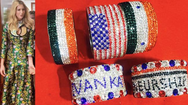 Ivanka at GES  at HICC; the bangles made for her - Sakshi Post