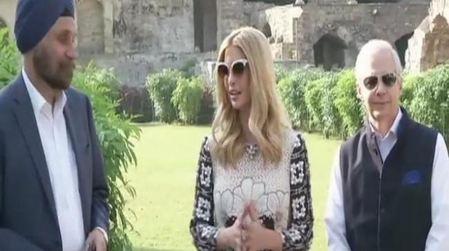 Ivanka Trump takes a tour of the historic Golconda Fort in Hyderabad - Sakshi Post