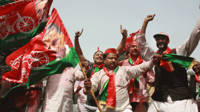 Samajwadi Party leader Shahid Abbasi’s wife Nazreen emerged victorious in civic polls from Rashid Nagar ward on Saturday.&amp;amp;nbsp; - Sakshi Post