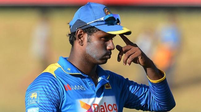 Mathews suffered from cramps during his unbeaten 111 in the second match at Mohali on Wednesday.&amp;amp;nbsp; - Sakshi Post