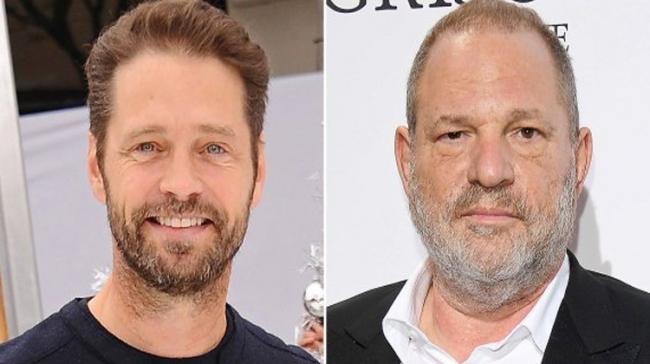 Actor Jason Priestley and Harvey Weinstein - Sakshi Post