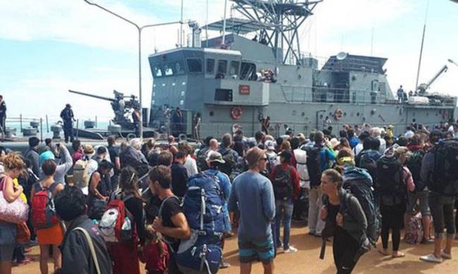 &amp;lt;p&amp;gt; &amp;lt;br&amp;gt;Some 173 tourists were rescued from a storm-ravaged island in eastern Thailand by a navy patrol boat&amp;lt;/p&amp;gt; - Sakshi Post