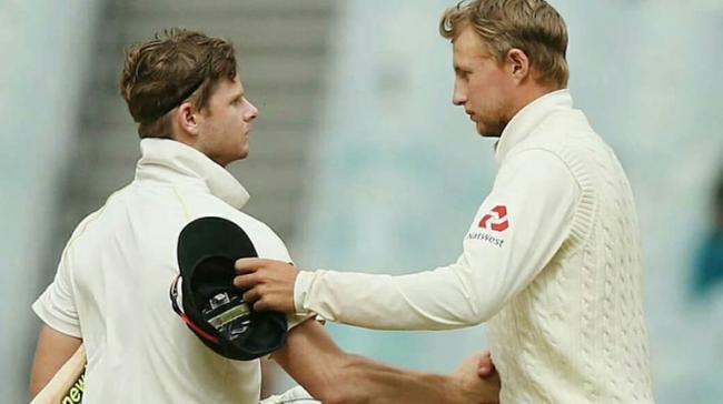 Captains Steve Smith and Joe Root - Sakshi Post