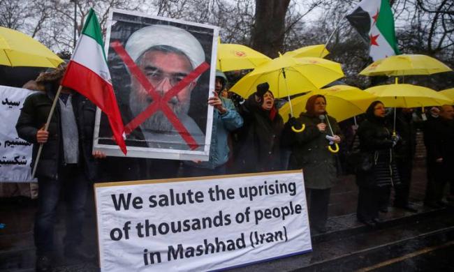 Iranian President Hassan Rouhan’s opponents hold protest - Sakshi Post