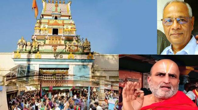 Priest of Chilkur Balaji temple known for its US visa with fulfillment, MV Soundararajan issued strict warning to the worshipers not to greet him on the New Year day. - Sakshi Post