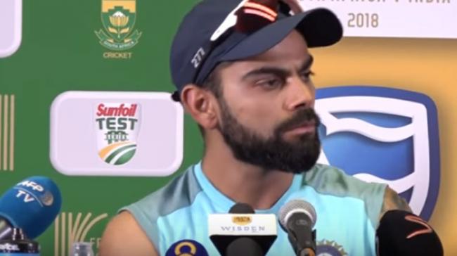 Virat Kohli appeared to be dejected as he lost his cool while interaction with media persons at Centurion on Wednesday. - Sakshi Post