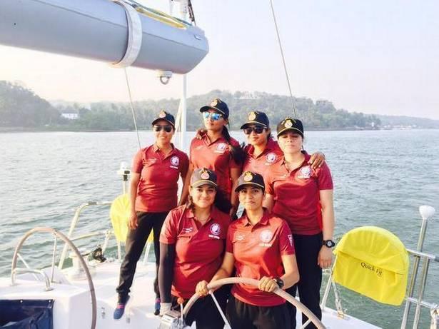 The six crew of the Indian Naval Sailing Vessel (INSV) Tarini started their maiden voyage on September 10 from Goa - Sakshi Post
