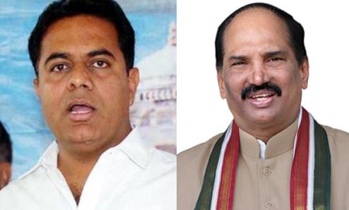 KTR announced that he would quit politics if TRS loses next elections and challenged Uttam Kumar Reddy if he would do the same if Congress loses. - Sakshi Post