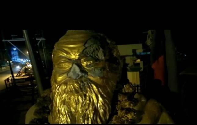 A statue of social reformer and founder of Dravidian movement E V Ramasamy “Periyar” was allegedly vandalised in Tamil Nadu - Sakshi Post