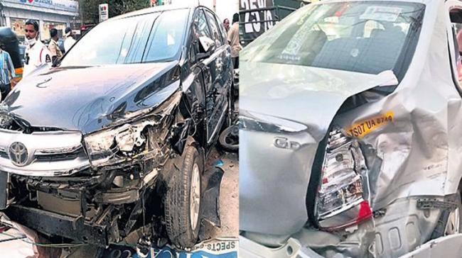 Accident in Trimulgherry, SUV rams into 6 vehicles - Sakshi Post