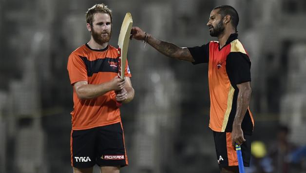 Sunrisers Hyderabad captain Kane Williamson and opener Shikhar Dhawan - Sakshi Post
