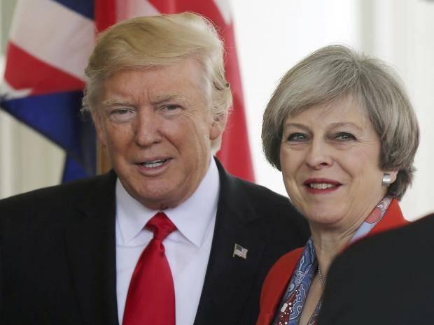 Donald Trump and Theresa May - Sakshi Post