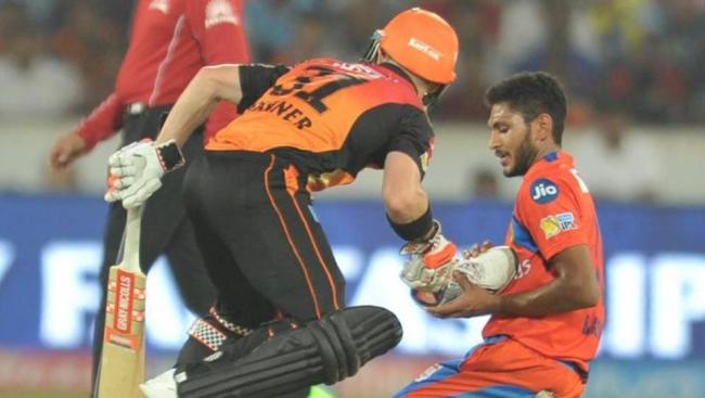 Thampi, who could not stop the ball as it went past him, slipped and fell. - Sakshi Post