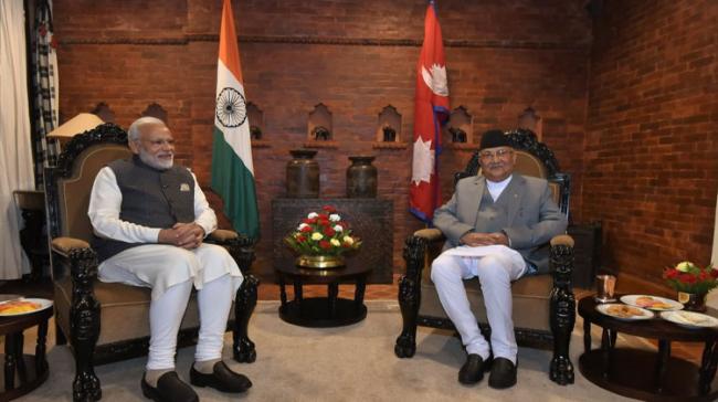 Modi and Oli held one-on-one and delegation-level talks where both sides agreed to resolve outstanding issues - Sakshi Post