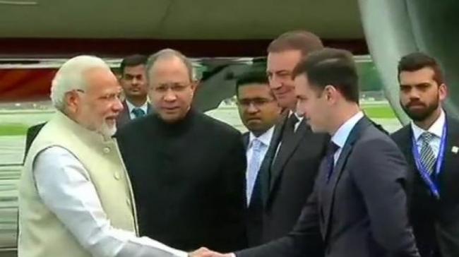 Prime Minister Narendra Modi arrives in Russia’s Sochi for an informal summit with President Vladimir Putin - Sakshi Post
