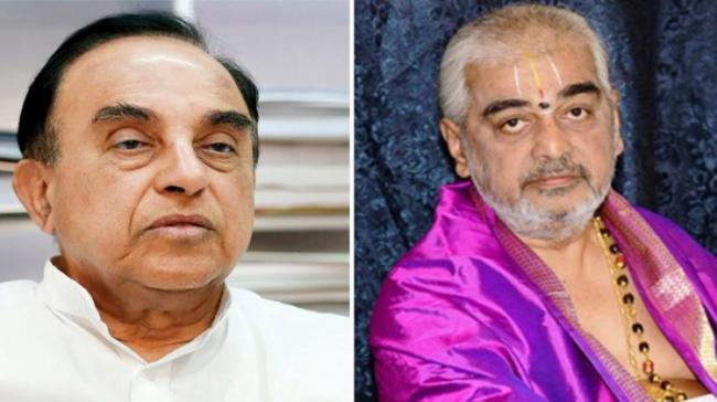 Subramanya Swamy and Ramana Deekshitulu - Sakshi Post