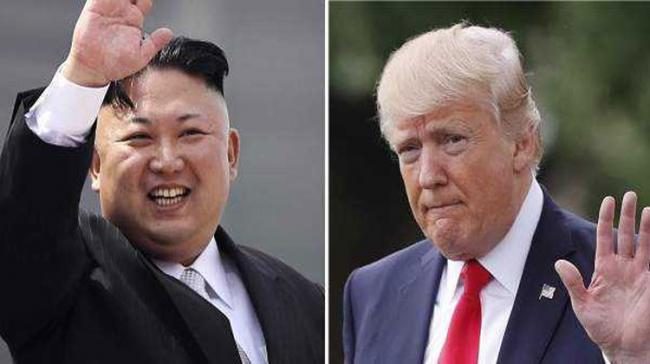 Kim Jong Un and Donald Trump - Sakshi Post