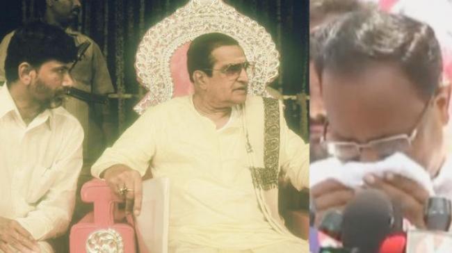 Chandrababu with NTR and emotional Motkupalli - Sakshi Post