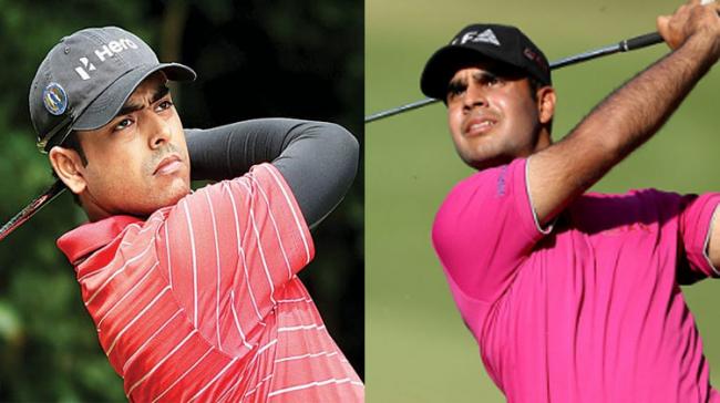 Anirban Lahiri and Shubhankar Sharma Anirban Lahiri and Shubhankar Sharma - Sakshi Post