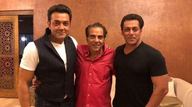 Bobby Deol, Dharmendra and Salman Khan - Sakshi Post